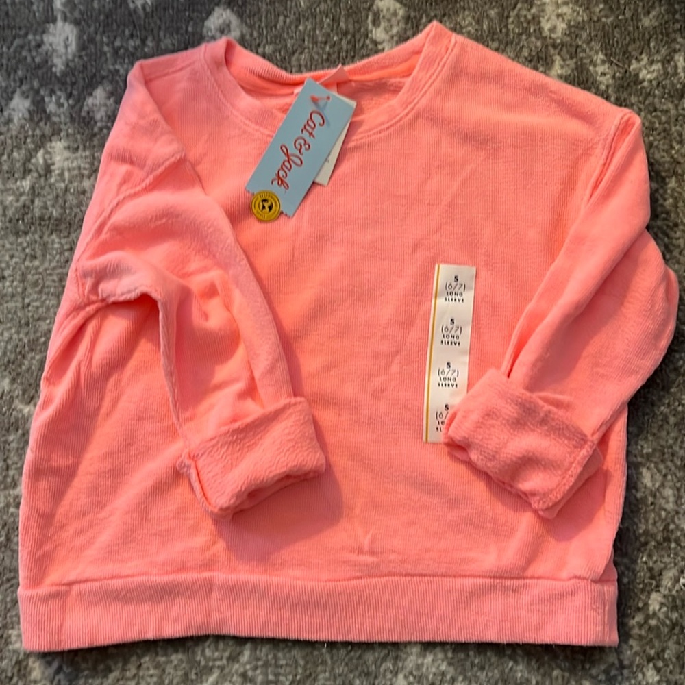 Girls cat and jack sweatshirts. Multiple sizes.  New with tags